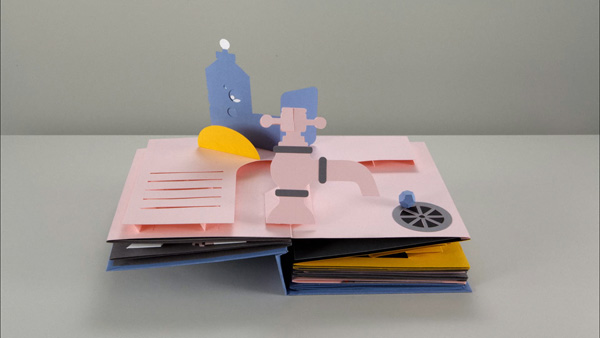 MAKI:minimag_Stop Motion Pop-up book: A drop of water