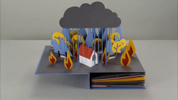 MAKI:minimag_Stop Motion Pop-up book: A drop of water